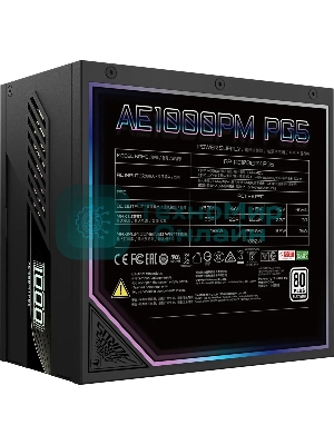 Блок питания Gigabyte ATX 1000W GP-AE1000PM PG5 Gen.5 80 PLUS platinum (20+4pin) APFC 120мм fan 16xSATA Cab Manag RTL