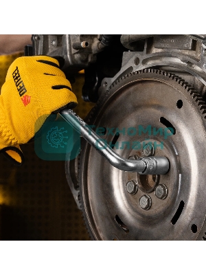 Вороток Г-образный Denzel 250x50 мм, квадрат 1/2