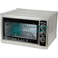 Мини-печь Delta D-0123 серая с тэном повыш. мощности,1300 Вт,37 л,2 нагреват. эл, с термостатом