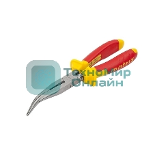 Длинногубцы Matrix изогнутые insulated 200 мм, двухкомпонентные рукоятки