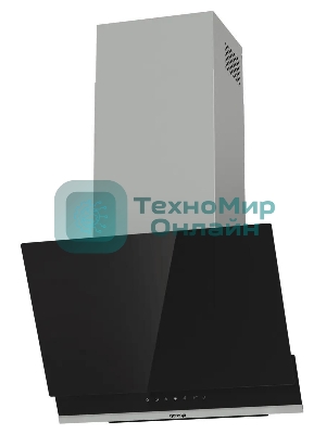 Вытяжка наклонная Gorenje WHI649X21P черный/серебристый, 60 см, 740 куб. м/ч, 67 дБ