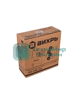 Компрессор винтовой Вихрь КП-195/24 безмасляный 195л/мин 24л 1100Вт оранжевый/черный 74/3/20