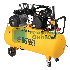 Компрессор воздушный Denzel BCV2200/100 рем. привод, 2,2 кВт, 100 л, 370 л/мин