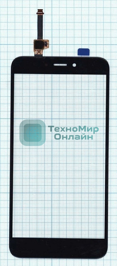 Сенсорное стекло (тачскрин) для Xiaomi Redmi 4X, черное