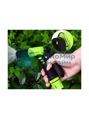 Пистолет-распылитель поливочный Deli DL8759 3 режима распыления, диаметр шланга 3/4