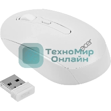 Мышь беспроводная Acer OMR308 белый, 1600 dpi, радиоканал, Bluetooth, USB, кнопки - 4