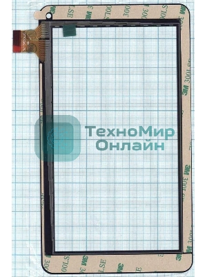 Сенсорное стекло (тачскрин) GF7033A2-PG, черное