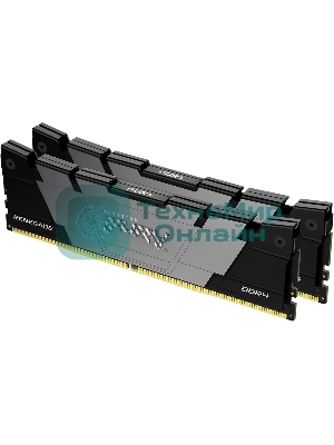 Оперативная память Kingston Fury Renegade, DDR4, 16GB (2x8GB), 4800MHz, CL19, DIMM, с радиатором, черный