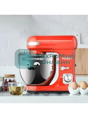 Миксер планетарный Kitfort КТ-3416-1 1400Вт красный