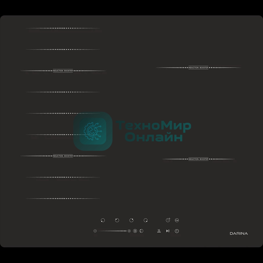 Индукционная варочная панель Darina 6Р9 ЕI 304 B, черный