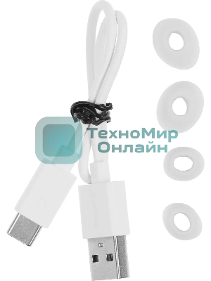 Наушники TWS Philips TAT3508WT/00 белый, внутриканальные, Bluetooth, активное шумоподавление, до 21 ч