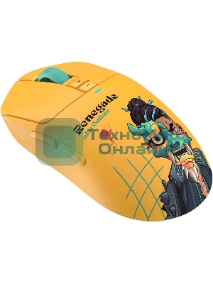 Мышь беспроводная/проводная A4Tech Bloody R72 Ultra Duo желтый, 20000 dpi, USB Type-A/Type-C, радиоканал, кнопки-7