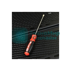 Отвертка шлицевая Deli DL3442 SL3x150мм сталь S2, матовый стержень, двухкомпонентная прорезиненная рукоять