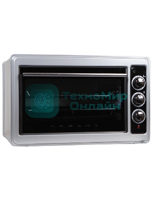 Мини-печь Delta D-0123 серая с тэном повыш. мощности,1300 Вт,37 л,2 нагреват. эл, с термостатом