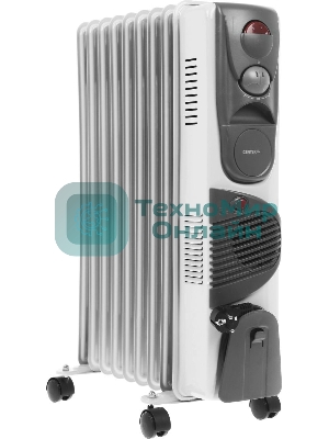 Обогреватель масляный Centek CT-6203-9 (9 секций) белый, 2400 Вт, 20 м2, 3 режима, термостат