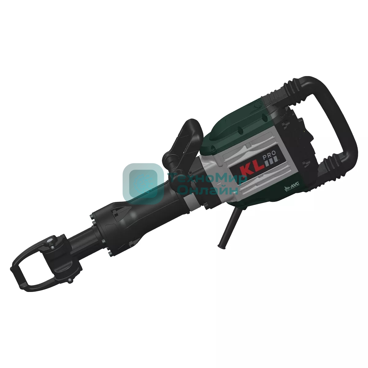 Отбойный молоток профессиональный KLPRO KLKR1800H (сеть, 1700Вт, 28мм HEX, 55Дж,1450уд/мин)