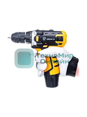 Дрель-шуруповерт Deko DKCD12FU-Li, 12 В, 2 Ач, 28 Нм, щеточный