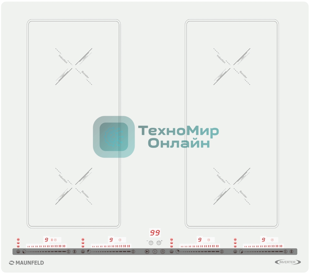 Индукционная варочная панель Maunfeld CVI594SB2BGA Inverter бежевый