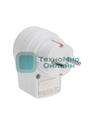 Адаптер сетевой Rexant 16А с выключателем, заземлением и защитными шторками, белый