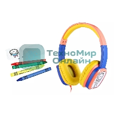 Проводные наушники Harper KIDS HN-302 оранжевый/синий, накладные, проводной