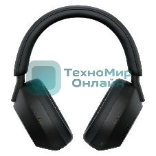 Беспроводные/проводные наушники Sony WH-1000XM5 черный, полноразмерные, Bluetooth + проводной, активное шумоподавление, до 30 ч