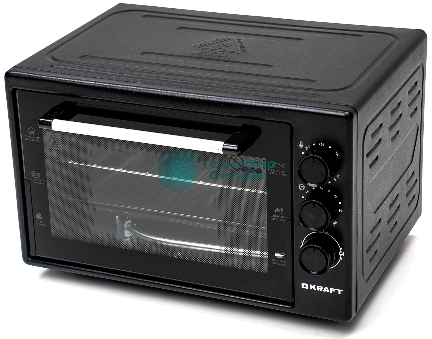 Мини-печь Kraft KF-MO 3200 BL черный