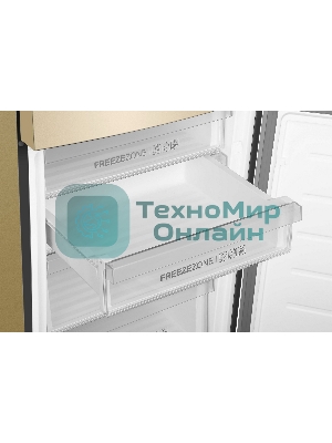 Холодильник Haier C4F640CGGU1 золотистый двухкамерный 285/115л морозилка снизу, No Frost