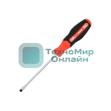 Отвертка шлицевая Deli DL3442 SL3x150мм сталь S2, матовый стержень, двухкомпонентная прорезиненная рукоять