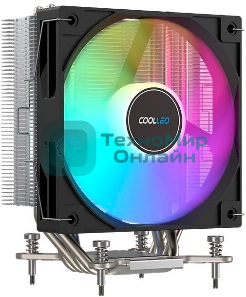 Вентилятор для процессора Coolleo CPU Cooler Etian CL-A40-ARGb Intel: LGA 115X/1200/1700/1851 AMD: AM4/AM5 200W TDP
