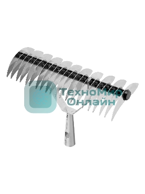 Грабли Palisad BASE двусторонние аэраторные, стальные, зубъя 11/21шт, 340 мм, без черенка