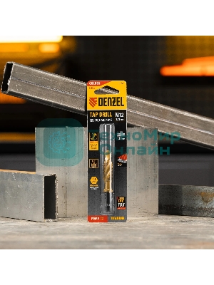Сверло-метчик Denzel М12 х 1,75 мм, Р6М5
