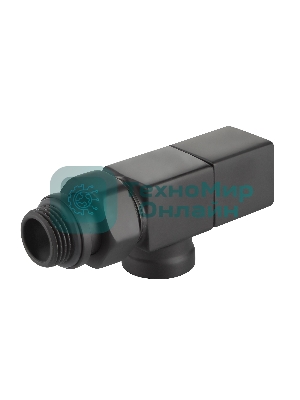 Набор дизайн-вентилей CUBE, осевой черный 1/2