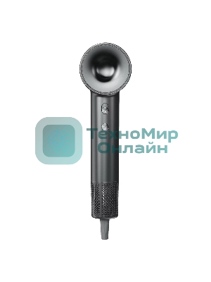 Фен Haier HHD-603 графитовый, 1600 Вт, компактный, ионизация