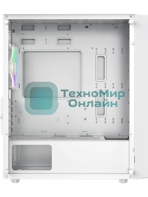 Корпус Ocypus Gamma C50 WH ARGB, Mini-Tower, белый, 4 x 120 мм