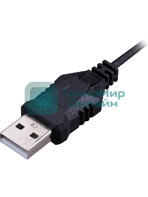 Гарнитура Defender Debor чёрный, проводная, USB, подсветка