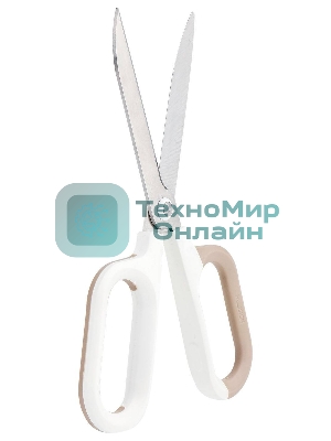 Ножницы офисные Deli Nusign ENS056-WT 145мм титановое покрытие сталь белый (упак.:1шт) блистер