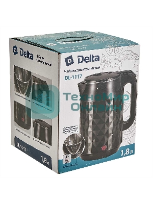 Чайник электрический DELTA DL-1117 черный