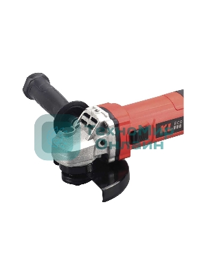 Угловая шлифовальная машина (болгарка) KLECO KE90125AT 900 Вт (125мм, сеть, защитн кожух, рукоять, ключ, запасн угол. щетка)