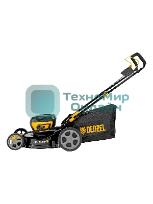 Газонокосилка аккумуляторная бесщет. Denzel DLM-460, 460 мм, травосб. 65 л., Li-Ion, 40 В