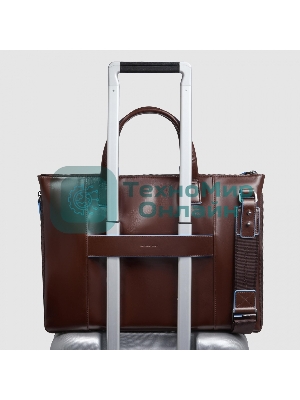 Сумка для ноутбука Piquadro Blue Square CA4021B2/MO коричневый натур.кожа