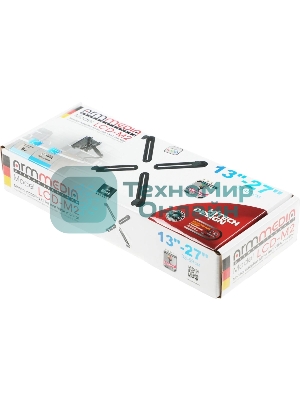 Кронштейн-адаптер для мониторов Arm Media LCD-M2 черный макс.7кг настольный поворот и наклон верт.перемещ.