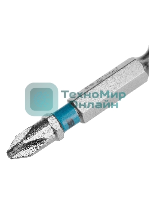 Бита Gross PH2х50 мм, сталь S2, шестигр., отрывн., 10 шт.