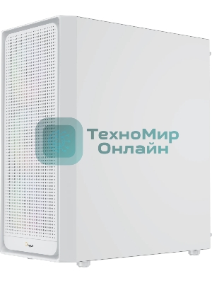 Корпус Ocypus Gamma C50 WH ARGB, Mini-Tower, белый, 4 x 120 мм