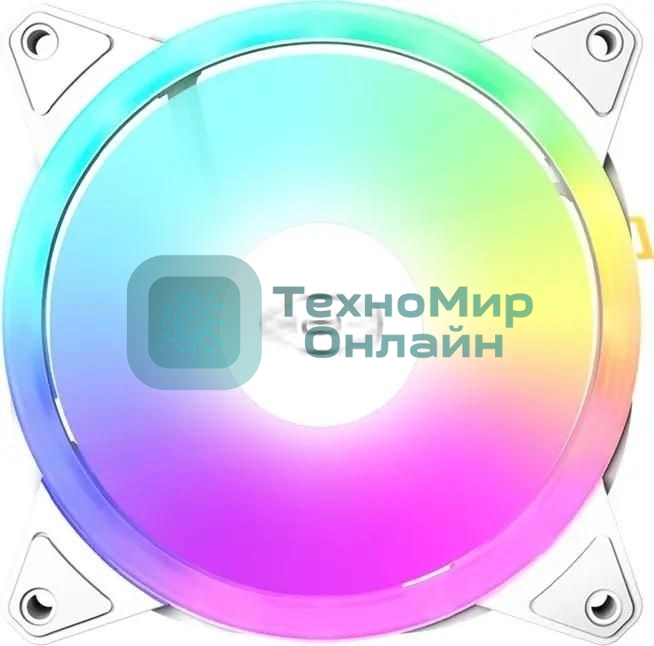 Вентилятор для корпуса PCCooler F3 T120 ARGb белый, 120 мм, 1800 об/мин, 21.6 дБ, 4 pin