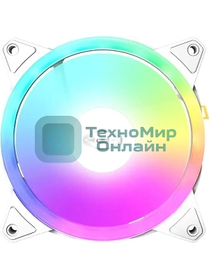 Вентилятор для корпуса PCCooler F3 T120 ARGb белый, 120 мм, 1800 об/мин, 21.6 дБ, 4 pin