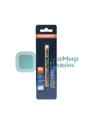 Сверло EDGE by PATRIOT по металлу 5,5 мм, 1шт в блистере