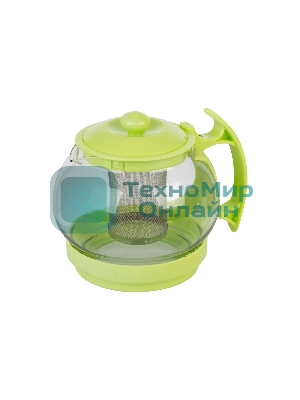 Чайник заварочный Mallony Decotto-1100 с пластик ручкой, фильтр из нерж ст, 1,1 л