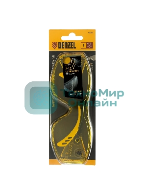 Очки защитные открытые Denzel поликарбонатные, увеличенная желтая линза, регулируемые дужки