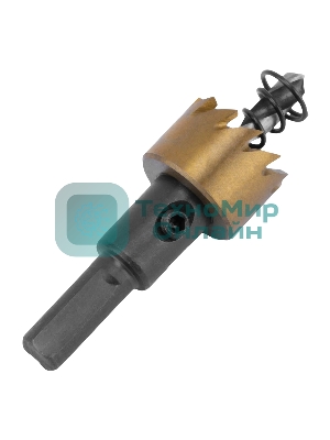 Коронка по металлу Denzel HSS, 20 мм, нитридтитановое покрытие