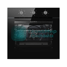 Духовой шкаф Kuppersberg HO 603 Black line, High-Tech, 78 л, поворотное управление, таймер, 6 режимов, макс. температура 310 градусов, цвет черный, цвет фурнитуры черный